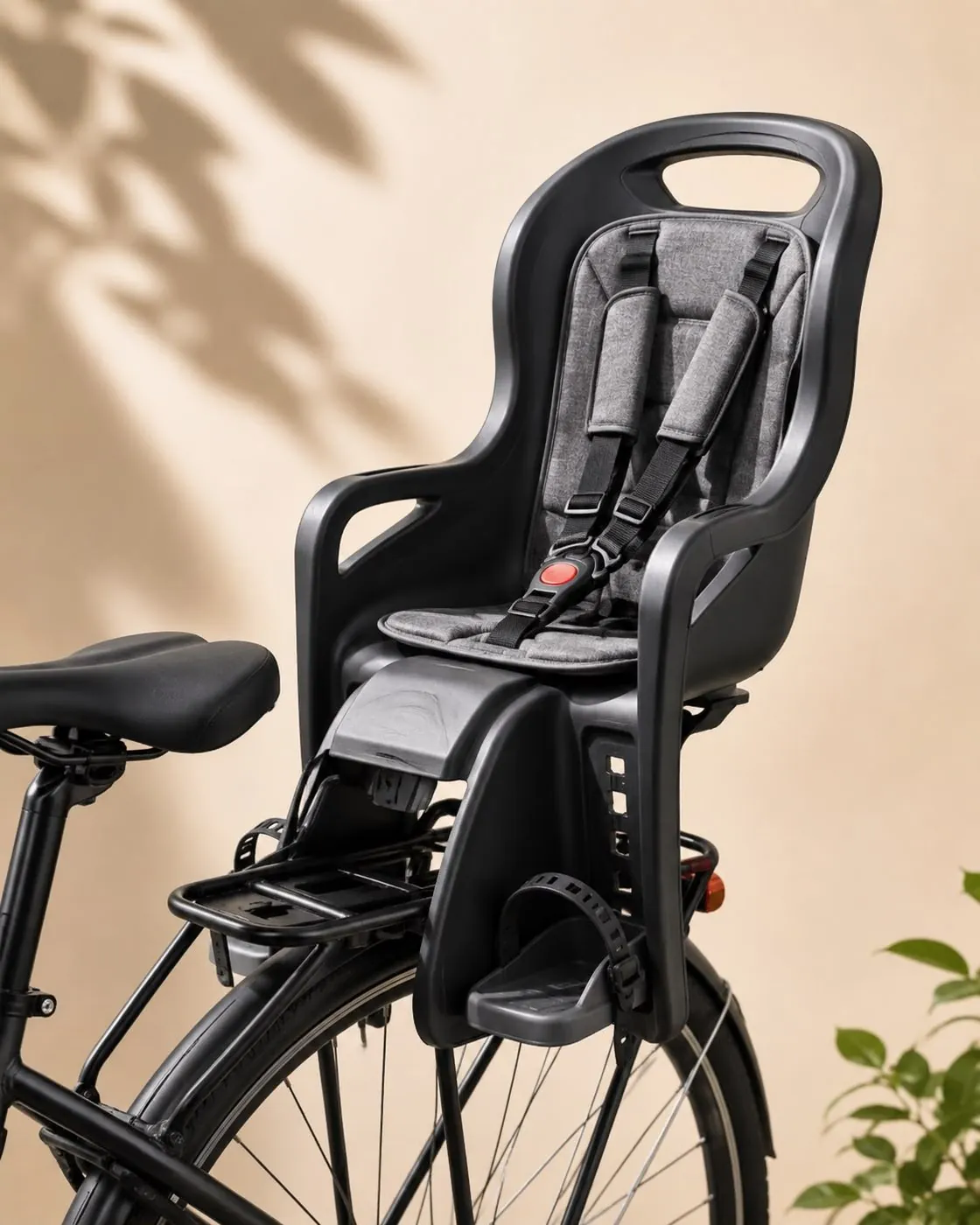 Bicycle with child seat for family bike rental in Singapore
