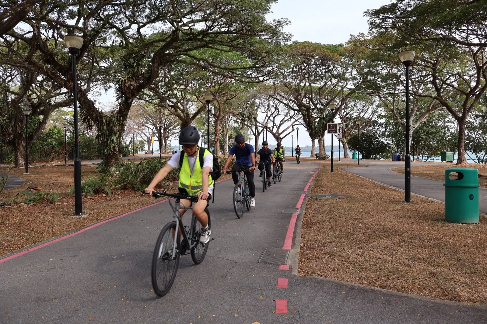 Rental bicycles delivered for a corporate and school cycling event in Singapore