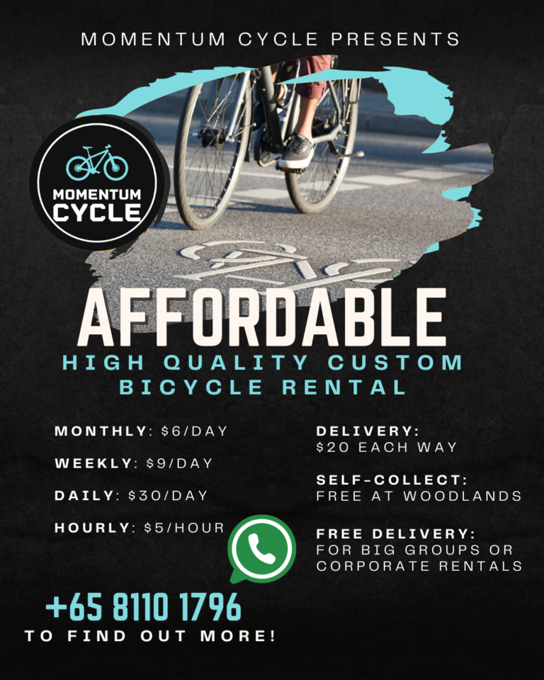 prices of bicycle rental in singapore